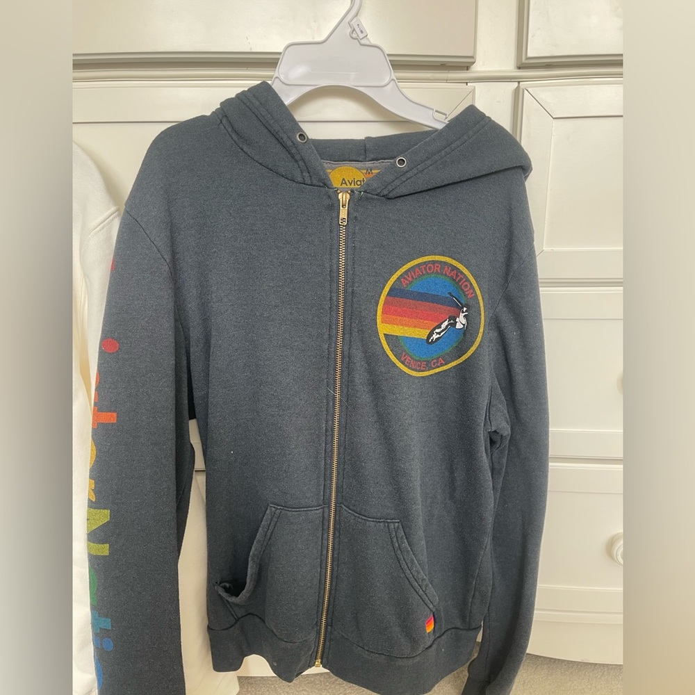Navy Aviator Nation zip up